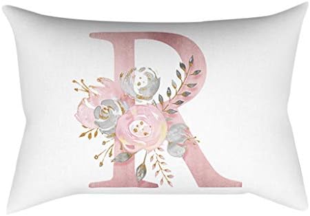 GreatestPAK 30 X 50cm Letter Pillow Case A to Z Englisch Alphabet Pillowcases Kinder Zimmer Dekoration Brief Kissen Cushion Cover Throw Home Decor