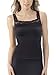VASSARETTE Women's Microfiber Camisole 17072, Black Sable, Medium