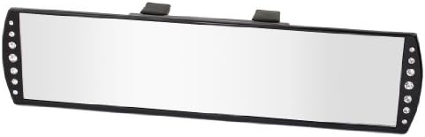 300mm Wide Flat Clip On Crystal Rear View Mirror
