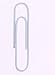 PTC Office 60PCS Colored Plastic Coated Paperclips Metal Bookmark Memo Note Paper Clip, 2-Inch, (White)