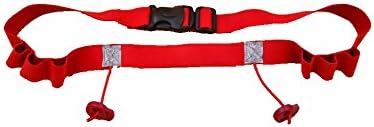 eCiclico Marathon Triathlon Race Number Belt With Number Holder (red)