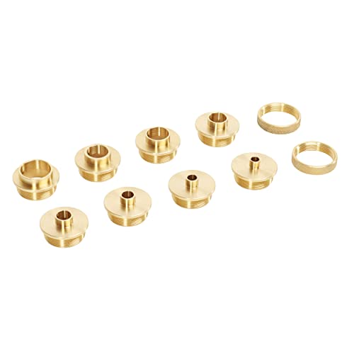DCT Brass Router Template Guides Bushing 10Piece Set & Black Carrying Case PorterCable Guide