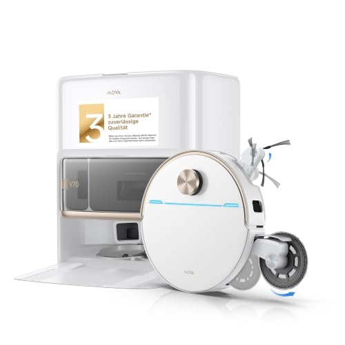 MOVA V70 Ultra Complete X Saugroboter mit Wischfunktion 40.000 Pa, Weiß