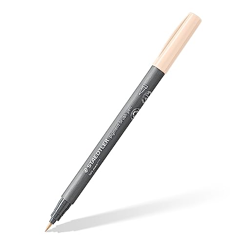 STAEDTLER 371-431 Pigment Arts Brush Pen - Light Peach (Box of 10)
