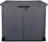Duramax Cedargrain StoreAway 1200L Plastic Garden Storage Shed Grey view 16