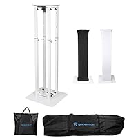 Rockville Totem Moving Head Light Stand+Black+White Scrims+Carry Bags (RTP32W)