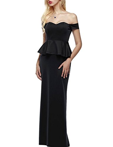 NEW Women Strapless Drop Shoulder Evening Formal Dress Party Cocktail Long  Dress | eBay