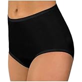 Carole Brand - Classic Nylon Panties For Women Full Cut, High Rise Briefs - Pack of 3 (New and Improved Fit)