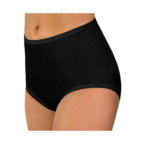 Women's Assorted Classic Nylon Panties Full Cut Briefs Size 5 (3Pack