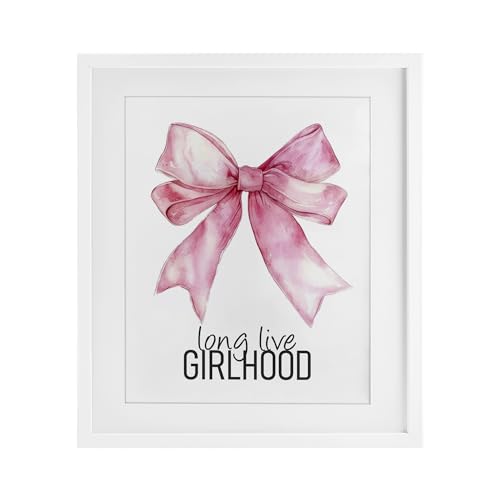 Stupell Industries Long Live Girlhood White Framed Print Under Glass, design by…