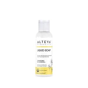 Alteya Liquid Soap Chamomile & Calendula USDA Certified Organic Body Cleanser, 30 mL