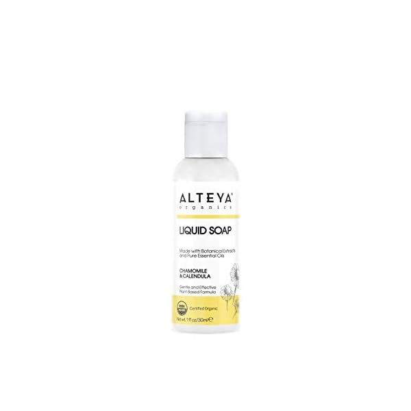 Alteya-Liquid-Soap-Chamomile-Calendula-USDA-Certified-Organic-Body-Cleanser-30-mL Alteya Liquid Soap Chamomile & Calendula USDA Certified Organic Body Cleanser, 30 mL