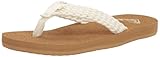 Roxy Girl's Porto Sandal Flip Flop, Cream, 2 M US