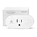 Smart Plug Wifi Mini - VANZAVANZU Smart Outlet Socket with Energy Monitor, 16A for Larger Appliances, App Control from Anywhere, Works with Alexa Echo, Google Home and IFTTT (1 Pack, Oval)