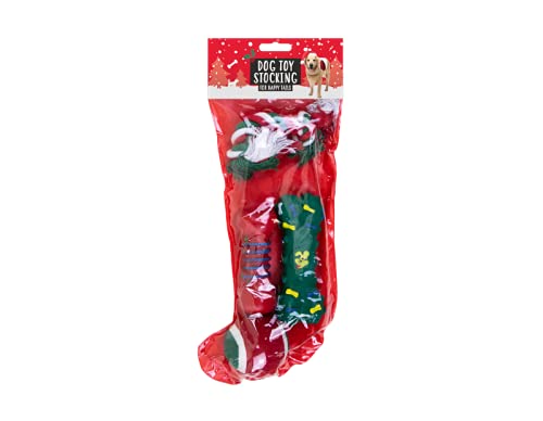 ACE CHRISTMAS DOG TOY STOCKING