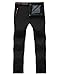 Jessie Kidden Mens Waterproof Hiking Pants Outdoor Snow Ski Fishing Fleece Lined Insulated Winter Pants (5088 Black 34)
