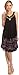 Sakkas 16605 - Gasha Sleeveless Mid Length Caftan Dress With Embroidery Details and V Neck - Black/Purple - OS