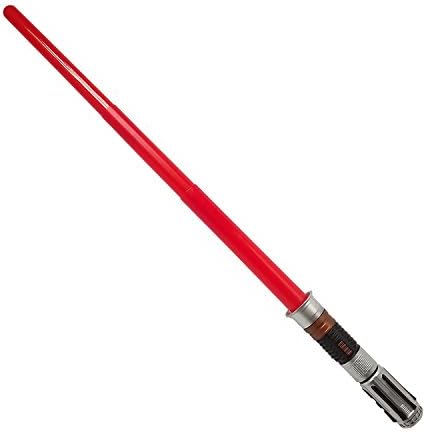 IMBLINKY Red Lightsaber Retractable Light up Sword Pretend Play Toy in Giftbox for Kids Children Boys Girls Excellent Light Saber Costume Accessory