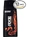 (PACK OF 12 CANS) Axe DARK TEMPTATION Body Spray Antiperspirant & Deodorant. 48 HOUR ODOR PROTECTION! Energized & Fresh! (12 Cans, 5oz each Can)