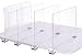 Sooyee 8 Pack Violet Clear Acrylic Shelf Dividers, Perfect Perfect for Closets Kitchen Bedroom Shelving Organization to Organize Clothes Closet Shelves, Books,Towels and Hats, Purses Separators