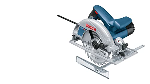 Bosch PRO Kreissäge GKS 190 (Leistung 1400 Watt, Kreissägeblatt: 190 mm, Schnitttiefe: 70mm inkl. HM-Kreissägeblatt, Absaugadapter, Parallelanschlag,
