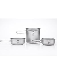 Keith Titanium ti6052 3 Piece Bote y cuencos (