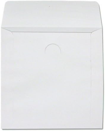 100 Paper CD Sleeves with Window & Flap Consumer Portable Electronics/Gadgets, White - Image 3