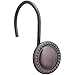 Amazon Basics Shower Curtain Hooks - Beaded Circle, Oil- Rubbed Bronze