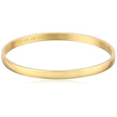 kate spade new york Idiom Collection “Heart of Gold” Bangle Bracelet, 7.75″