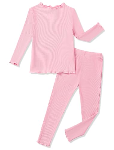 Mikrdoo Toddler Girls Pajamas Bamboo Viscose Long Sleeve Snug Fit 2 Years at Amazon