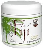 Organic Fiji Face and Body Sugar Polish Pineapple Coconut - 16 Oz, Pack of 2