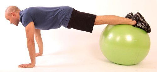 Fitness Republic 55cm Stability Ball Green with Pump (Exercise Ball / Gym Ball)