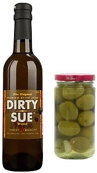 Dirty Sue Martini Mix 750ml and Martini Olives Combo Pack