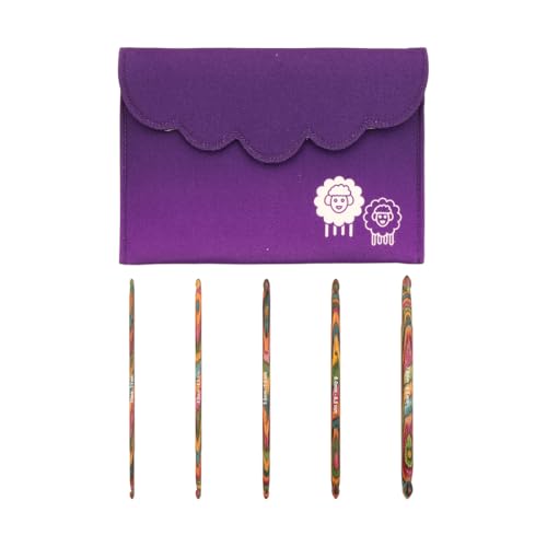 KnitPro Symfonie Double-Ended Crochet Hook Set | 5 Sizes (3mm to 8mm)