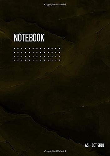 Dot Grid Notebook A5: Journal Notebook Marble Gold Black for Writing and Drawing, Blank, Small, Softcover, Dotted Matrix, Numbered Pages, No Bleed (A5 Calligraphy Dot Grid Journals) Paperback โ 10 April 2018