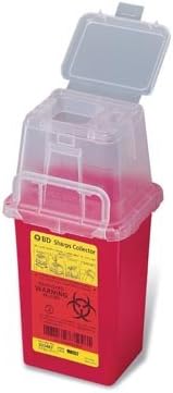 BD Phlebotomy Sharps Collector, 1.5 Qt, Phlebotomy, Red 305487