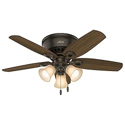 Hunter Fan Company, 51090, 42 inch Builder Snow