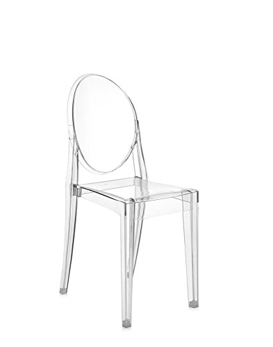 Kartell Victoria Ghost, Chair, Cristal, Set of 4