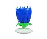 Multiple Color Rotation Music Birthday Candles (blue)