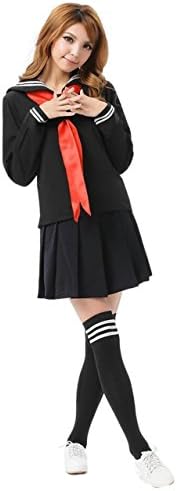 Takakei Womens Sailor Costume School Uniform Dress Japanese Anime Lolita Sailor Suit Student Uniform Cosplay