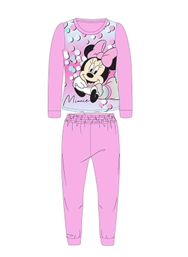 Disney Pijama 2 Piezas T Shirt + Pantalon Kid (2 à 8Años) Polar Minnie Dulce Linda Caliente - Pack de 2: Conjunto Pijama Estampado Niña Niño Modelo DIS MF 5204C033-S1-8AÑOS