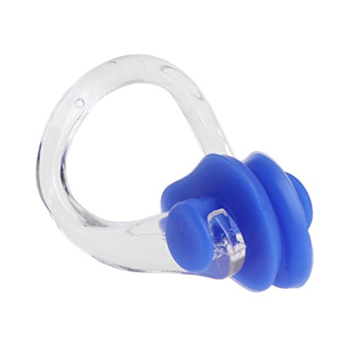 OTGO 1 Pc Men Women PVC Silicone Swim Swimming Nose Clip AD, 3 x 2cm,3g (Blue) - Thumbnail 5
