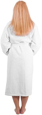 Luxury Terry Cloth Hotel Bathrobe - Premium 100% Turkish Cotton Robe Unisex