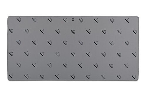 Large Extended Gaming Computer Mouse Pad, Shark Fin, 35.5” x 17” - Protective, Thick Desk Mat for Computers, Laptops - Writing, Desktop Protector Pads - Colorful Blotter Mats for Home, Office