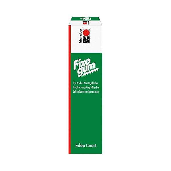 Marabu 29010010000 - Fixogum 50 g, elastischer Klebstoff für grafischen Bereich und Hobby, wieder ablösbar, säurefrei… – Bild 3