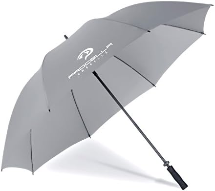 Procella 68-Inch Golf Umbrella Windproof and Waterproof Extra Large Oversize Stick Umbrellas (Grey)