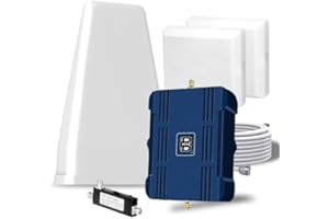 BOOSTHOME Cell Phone Booster for Home & Multi-Room,Cell Phone Signal Booster for Band 5/12/13/17,Boost 5G 4G Data for All U.S. Carriers FCC Approved Cell Signal Booster (Blue)