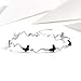 VANA JEWELRY Butterfly Bracelet 925 Sterling Silver Black Butterfly Link Bracelet Black White Gold Plated Women Girls Fashion Jewelry Gift for Her Anniversary Birthday Party Presents (butterfly-Black)