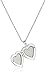 Ladies' Sterling Silver Heart Pendant with Millgrain Edge Locket Necklace, 18