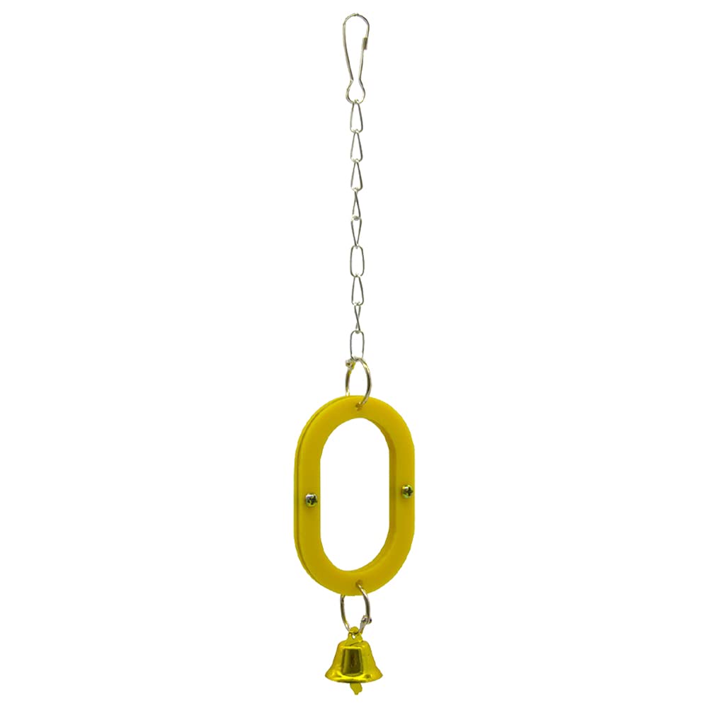 JiaerlZeki Parrot Toys Acrylic Mirror Toy Cute Budgie Mirror for Parrot Pet Birds Cage Parakeet Cockatiel